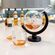 The Source Globe Decanter with Glasses - Σετ Κανάτα Υδρόγειος με 2 ποτήρια