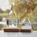 Storm Glass Drop Large – Μεγάλο Διακοσμητικό Βαρόμετρο σε Σχήμα Σταγόνας με Ξύλινη Βάση (22 cm)