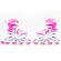 ΑΘΛΟΠΑΙΔΙΑ Αυξομειούμενα Inline/Roller Skates/Παγοπέδιλα, 3 σε 1, για Κορίτσια Χρώμα (Φούξια), Μέγεθος (34-37)