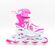 ΑΘΛΟΠΑΙΔΙΑ Αυξομειούμενα Inline/Roller Skates/Παγοπέδιλα, 3 σε 1, για Κορίτσια Χρώμα (Φούξια), Μέγεθος (38-41)