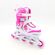 ΑΘΛΟΠΑΙΔΙΑ Αυξομειούμενα Inline/Roller Skates/Παγοπέδιλα, 3 σε 1, για Κορίτσια Χρώμα (Φούξια), Μέγεθος (38-41)