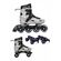 ΑΘΛΟΠΑΙΔΙΑ 10306 Αυξομειούμενα Πατίνια/Roller Skates 2 σε 1 - Γκρι Χρώμα (Γκρι), Μέγεθος (35-38)