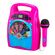 eKids Trolls 2 Bluetooth MP3 Boombox Karaoke & Ασύρματο Μικρόφωνο για παιδιά και εφήβους με ενσωματωμένη μουσική, φωτισμό, Sound Effects (TR-553) (Γαλάζιο/Μωβ)