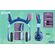 eKids Disney Stitch Ασύρματα Ακουστικά με ασφαλή μέγιστη ένταση ήχου για παιδιά και εφήβους (SH-B52) (Μπλε/Γαλάζιο)