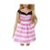 Mattel Barbie® 65th Anniversary - Blonde Doll with Pink Striped Dress (HTH66)