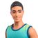 Mattel Barbie: Ken - Ombre Tank &amp; Jean Shorts with Black Hair Doll Fashionistas (HYV00)