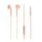 Tellur Fly In-Ear Headphones με Noise Reduction Memory Foam Ear Plugs Ακουστικά σε ροζ χρώμα (TLL162172)
