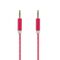 Tellur Auxiliary Audio Cable Στερεοφωνικό καλώδιο ήχου Αρσενικό/Αρσενικό μήκους 1 μέτρου σε κόκκινο