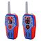 eKids Spiderman Walkie Talkies για παιδιά & ενήλικες με ενσωματωμένο μεγάφωνο και εμβέλεια 150 μέτρων (SM-212v2) (Μπλε/Γκρι/Κόκκινο)