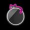 Forever Light Neon Mirror LED Sleeping Cat/White- Pink - Διακοσμητικός Καθρέπτης με LED Neon