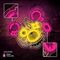 Forever Light Neon Punk Teddy Bear pink-yellow - Διακοσμητικό φωτιστικό τοίχου