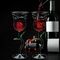 Rose Wine Glass Set – Σετ Ποτηριών Κρασιού με Τριαντάφυλλο