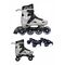 ΑΘΛΟΠΑΙΔΙΑ 10306 Αυξομειούμενα Πατίνια/Roller Skates 2 σε 1 - Γκρι Χρώμα (Γκρι), Μέγεθος (39-42)