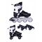 ΑΘΛΟΠΑΙΔΙΑ 10306 Αυξομειούμενα Πατίνια/Roller Skates 2 σε 1 - Μαύρο Χρώμα (Μαύρο), Μέγεθος (31-34)
