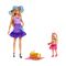 Mattel Barbie: Family &amp; Friends - Barbie Malibu &amp; Club Chelsea Sister PicNic Dolls (JBF43)