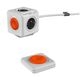 Allocacoc® PowerCube |Extended Remote Single| Τηλεχειριζόμενο Πολύπριζο 4 θέσεων – Πορτοκαλί – 1513/EUEXRM