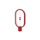 Designnest Heng Balance Type-C |Plastic Lamp Ellipse| Διακοσμητική λάμπα με μαγνητικό διακόπτη (Κόκκινο)