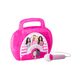 eKids Barbie Boombox Karaoke & Ενσύρματο Μικρόφωνο για παιδιά με ενσωματωμένη μουσική, φωτισμό, Sound Effects (BE-115) (Μωβ/Λευκό)