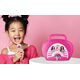 eKids Barbie Boombox Karaoke & Ενσύρματο Μικρόφωνο για παιδιά με ενσωματωμένη μουσική, φωτισμό, Sound Effects (BE-115) (Μωβ/Λευκό)